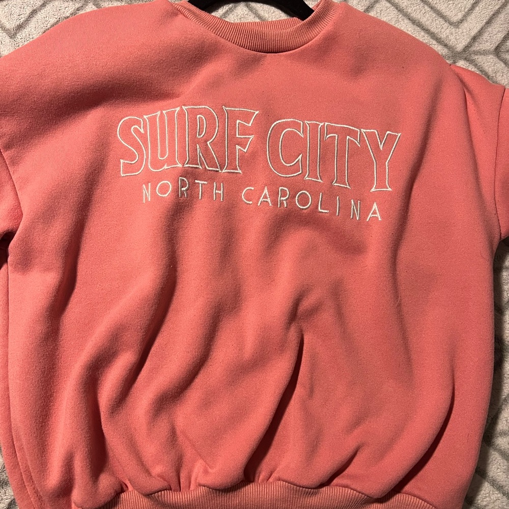 Pink and Green Crew Necks